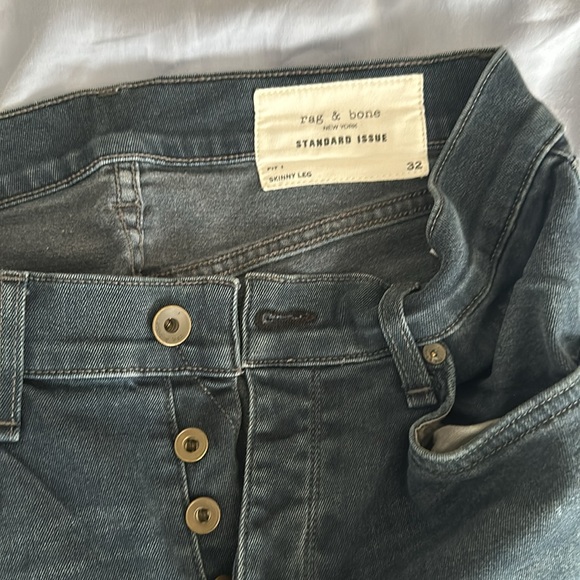 Rag & Bone fit 1 stretch size 32 blue grey - Picture 3 of 4